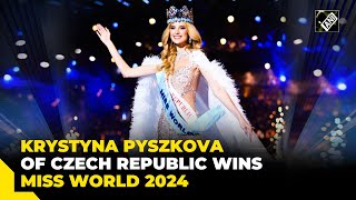 Krystyna Pyszkova from the Czech Republic crowned Miss World 2024 [upl. by Lerraj]