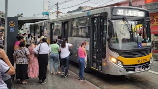 MOVIMENTAÇÃO de ÔNIBUS  Rua Américo Salvador Novelli  HORÁRIO DE PICO CENTRO DE ITAQUERA [upl. by Notsnarc640]