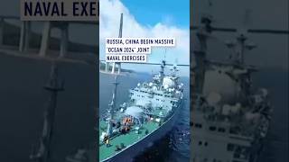 Russia China begin massive Ocean 2024 joint naval exercises [upl. by Sesom867]