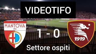 VIDEOTIFO Mantova 1  0 Salernitana Settore ospiti la carica dei 1000 tifosi granata [upl. by Luann]