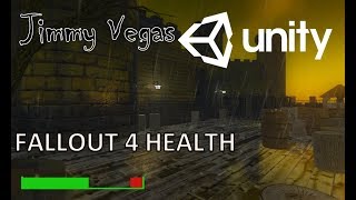 Mini Unity Tutorial  How To Make A HEALTH BAR LIKE FALLOUT 4 [upl. by Haizek669]