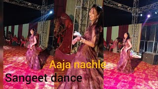 sangeet dance performance  aajao nachle song dance  annu jangir dance  plz support me [upl. by Barron]