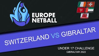 U17 Challenge Match 7 Switzerland vs Gibraltar [upl. by Annaig]