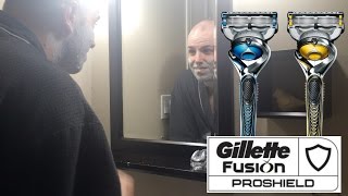 Gillette Fusion ProShield Razor with Flexball Technology FULL REVIEW  BrandonTV [upl. by Naesal]