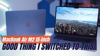 Glad I switched from 13inch to 15inch MacBook Air M2 [upl. by Asined]