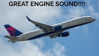 PW 2000 ROAR Delta Airlines Boeing 75726DWL Takeoff from Minneapolis N819DX [upl. by Assilana]