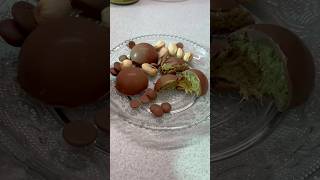 Dubai csokoládé bonbon ReceptIGTiktok recept dubai dubaichocolate csokoládé pisztácia food [upl. by Airahs]