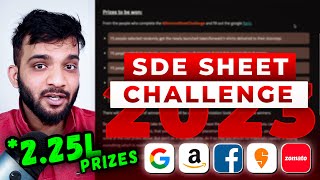 Strivers SDE SHEET CHALLENGE 2023  225L Worth Prizes  Sheet for Interviews [upl. by Gerger]