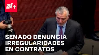 Denuncia por contratación de servicios en Senado enfrenta a Adán Augusto López y a Ricardo Monreal [upl. by Ledah]