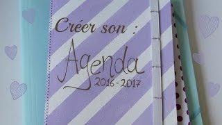 Diy n°1 créer un agenda [upl. by Eilrahs]