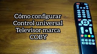 Codigo para tv COBY Control universal [upl. by Mckinney]