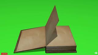 Book flipping animation green screen effect  Animated book opening [upl. by Tutankhamen]