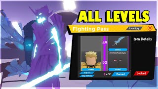 ALL LEVELS UNLOCKED IN NEW FIGHTING PASS SEASON 5 IN ANIME FIGHTING SIMULATOR ROBLOX [upl. by Casimire]