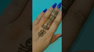 Finger mehndi design bridal mehndidesign shorts 🙏 [upl. by Durand619]