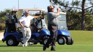 Fuzzy Zoeller Iron Shot at 2013 PNC Father Son Challenge [upl. by Nelag497]