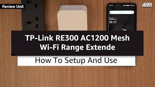 TP Link RE300 AC1200 Mesh Wi Fi Range Extender  How to Setup amp Use [upl. by Sulohcin691]