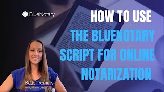 How to Use the Script for Remote Online Notarization [upl. by Opportuna]