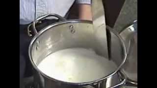 How to Cut Curd in Cheese Making [upl. by Ahsetal]