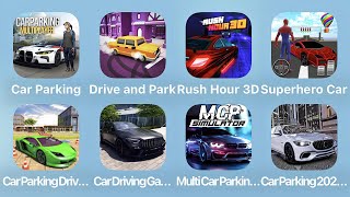 Car Parking Drive and Park Rush Hour 3D Superhero Car and More Car Games iPad Gameplay [upl. by Cazzie10]