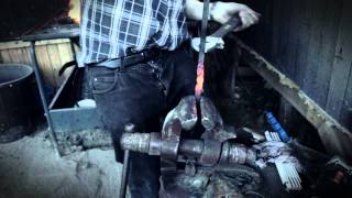 forging an attic ladder hook [upl. by Gavini]