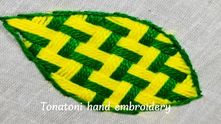 bordados a mano paso a pasomost beautiful embroidery designs puntadas para hojas [upl. by Ruggiero]