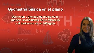 599 Medianas de un triángulo y baricentro de un triángulo definición y ejemplo [upl. by Anade]