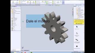 solidworksCOMO HACER UN ENGRANA CON TOOLBOX [upl. by Usanis988]