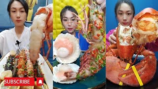 Yummy 163 Eat Big Lobster 🦞 🦞 Oyster 🦪 🦪 seafood 🦐 🦐  mukbang seafood yummyfood [upl. by Lapides]