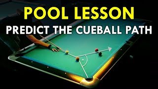 Pool Lesson  Calculate The Cue Ball Path Using The Tangent Line [upl. by Leah]