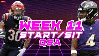 Fantasy Football Week 11 StartSit Trade Waiver Wire Advice [upl. by Soma935]