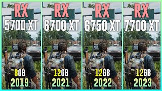 RX 5700 XT vs RX 6700 XT vs RX 6750 XT vs RX 7700 XT  Test in 12 Games [upl. by Sirenay]