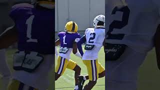 Kyren Lacy vs Ashton Stamps at LSU Practice [upl. by Mendoza]