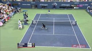 Federer Vs Phau HIGHLIGHTS US OPEN 2012 HD [upl. by Cordie]