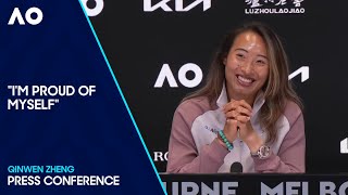 Qinwen Zheng Press Conference  Australian Open 2024 Quarterfinal [upl. by Ydnelg791]