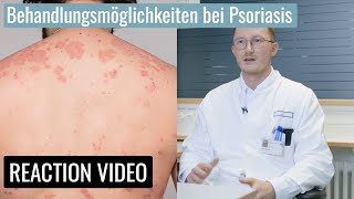 Behandlung bei Schuppenflechte Uniklinik Erlangen klärt auf  Reaction Video [upl. by Eiuqram]