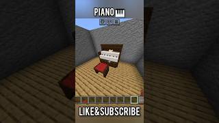 Minecraft Piano Build Hack shorts [upl. by Butte554]