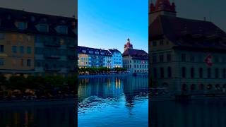 🇨🇭Lucerne  a breathtakingly beautiful city in the evening  City of Lucerne  Switzerland🇨🇭 [upl. by Ahsitram]