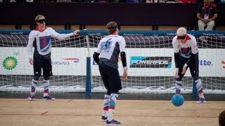 London 2012 Paralympics  Goalball at the Copper Box Arena  GB vs Sweden [upl. by Madalyn]