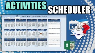 Learn How To Create This Yearly Activity Scheduler In Excel FREE Download Inside [upl. by Dinsmore]