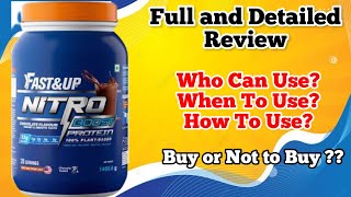 FASTampUP Nitro Boost Protein Honest amp Detailed Review I 33Gms Protein Per Serving [upl. by Nilat]