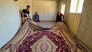 Spreading the carpet in Yusufs house and Parvaneh in the mountains [upl. by Mannie61]