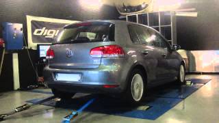 Reprogrammation Moteur  VW Golf 6 16 tdi 105cv  150cv Dyno Digiservices Paris [upl. by Edniya]