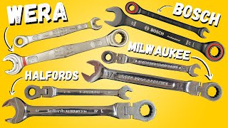 Which Ratchet Spanner Set Would You Buy BOSCH  WERA  HALFORDS  MILWAUKEE [upl. by Clere756]