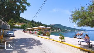 Exploring Corfu  Small villages on the shoreline  4K Driving [upl. by Ahtrim61]