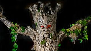 EVIL TREE Haunted Forest Halloween Animatronics  Distortions [upl. by Iadam]