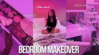 ROOM MAKEOVER  Room Tour New Furniture Decor Haul Pinterest Inspired [upl. by Trotta]