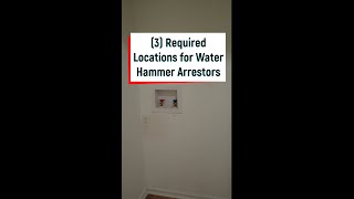 The Required Locations for Water Hammer Arrestors [upl. by Urial906]