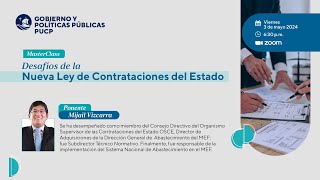 MasterClass Desafíos de la nueva Ley de Contrataciones del Estado [upl. by Ellehs78]