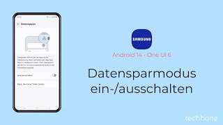 Datensparmodus einschalten oder ausschalten  Samsung Android 14  One UI 6 [upl. by Ihcekn273]