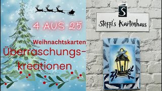 4 aus 25 die Weihnachtskartenchallenge mit Katrin und einer Dutchfoldcard und viele Stampin‘ Up [upl. by Neelram519]